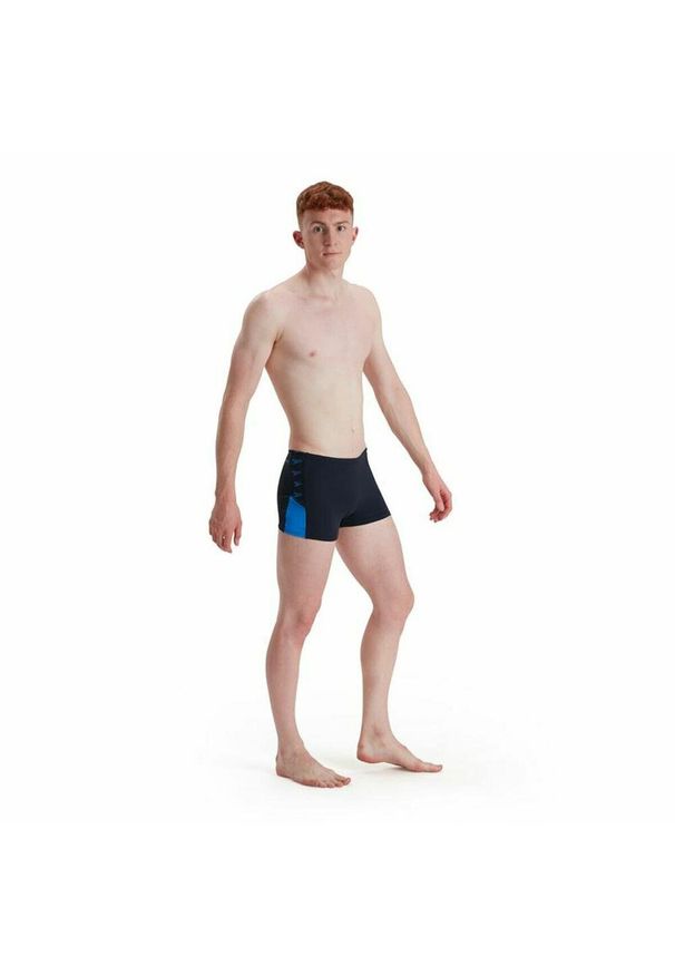 Speedo - Strój kąpielowy Męski Boom Logo Splice. Kolor: czarny. Styl: sportowy
