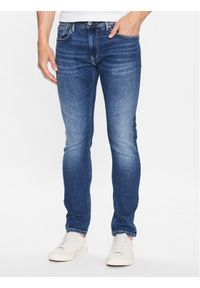 Pepe Jeans Jeansy Stanley PM206326HS6 Niebieski Tapered Fit. Kolor: niebieski