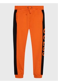 Guess Spodnie dresowe N3RQ12 KA6R3 Pomarańczowy Regular Fit. Kolor: pomarańczowy. Materiał: bawełna