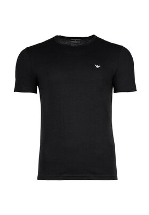 Emporio Armani Underwear Komplet 2 t-shirtów EM000391 AF14132 MC005 Czarny Regular Fit. Kolor: czarny. Materiał: bawełna