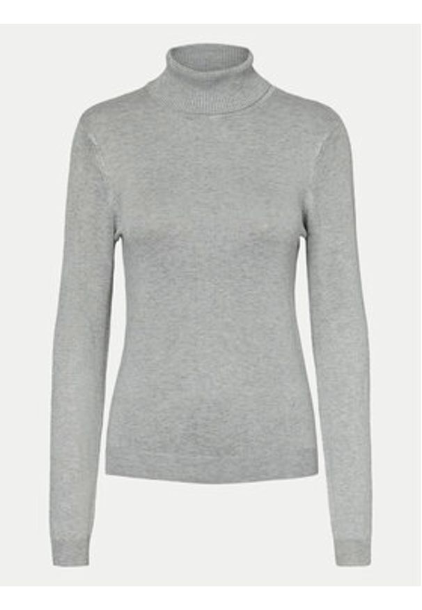 Vero Moda Golf Glory 10231630 Szary Regular Fit. Typ kołnierza: golf. Kolor: szary. Materiał: wiskoza