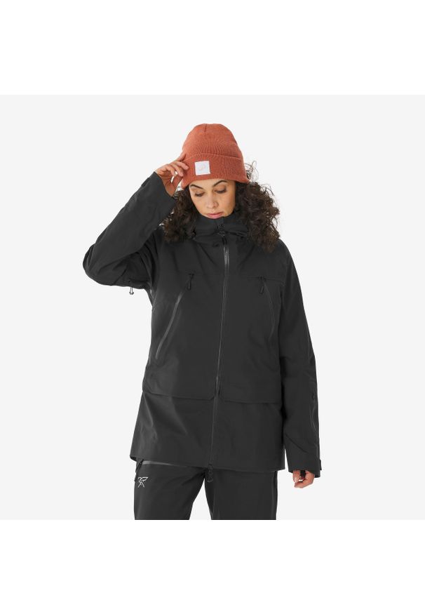 SIMOND - Kurtka narciarska damska Simond FR900 freeride. Kolor: czarny. Sezon: zima. Sport: narciarstwo