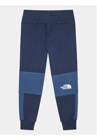 The North Face Spodnie dresowe Slacker NF0A82DS Granatowy Regular Fit. Kolor: niebieski. Materiał: bawełna