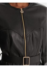 Rinascimento Kurtka z imitacji skóry CFC0125192003 Czarny Slim Fit. Kolor: czarny. Materiał: skóra #2