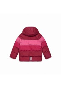 LEGO Wear - Kurtka zimowa dziecięca LEGO. Kolor: czerwony. Sezon: zima