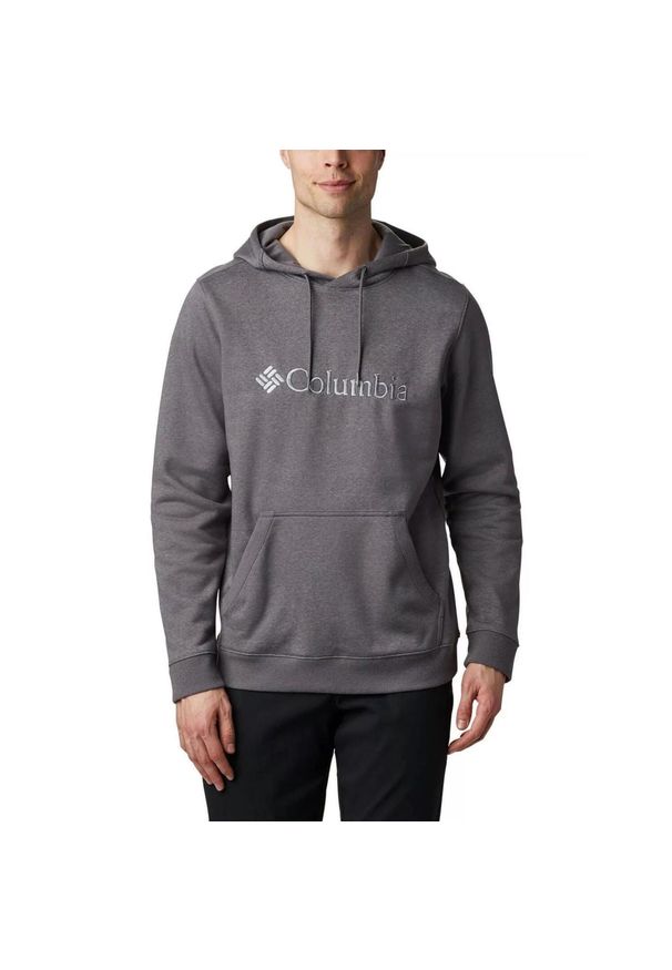 columbia - Bluza turystyczna męska Columbia CSC Basic Logo II Hoodie z kapturem. Typ kołnierza: kaptur. Kolor: szary. Materiał: materiał