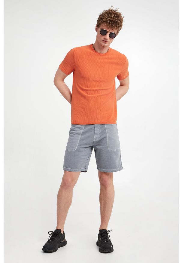 JOOP! Jeans - T-shirt męski dzianinowy Halson JOOP! JEANS. Materiał: dzianina