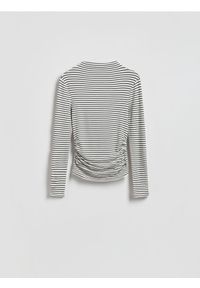 Reserved - Longsleeve z marszczeniami - wielobarwny. Materiał: dzianina. Długość rękawa: długi rękaw #1