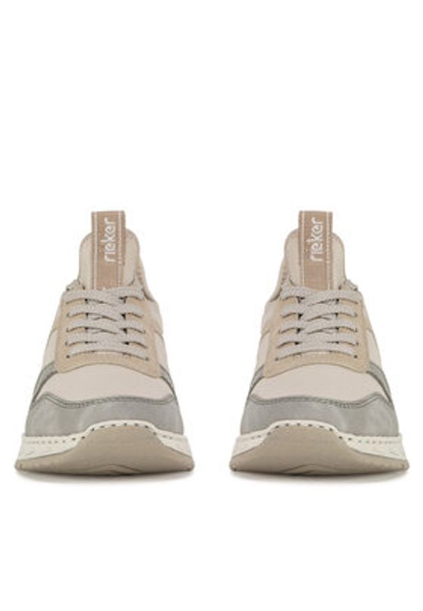 Rieker Sneakersy M0058-60 Beżowy. Kolor: beżowy. Materiał: materiał