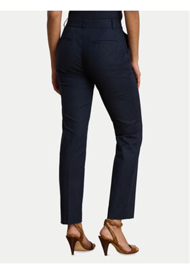Lauren Ralph Lauren - LAUREN RALPH LAUREN Spodnie materiałowe 200P14610004 Granatowy Slim Fit. Kolor: niebieski. Materiał: bawełna