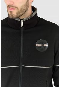 La Martina - LA MARTINA Czarna bluza męska na suwak, Rozmiar XL. Kolor: czarny #8