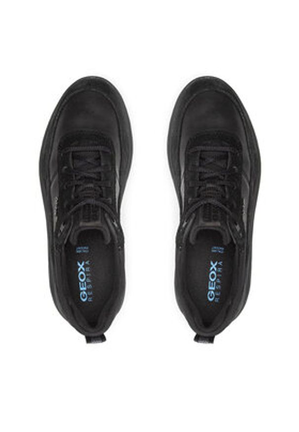 Geox Sneakersy U Spherics E U16BYE 08522 C9997 Czarny. Kolor: czarny. Materiał: skóra
