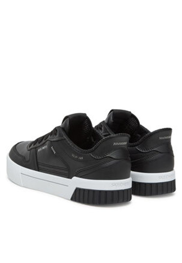 skechers - Skechers Sneakersy Jade-Put It In Neutral 185222/BLK Czarny. Kolor: czarny. Materiał: skóra