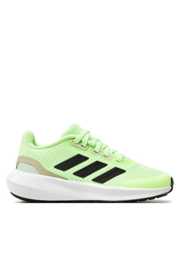 Adidas - adidas Buty do biegania RunFalcon 3 Lace ID0594 Zielony. Kolor: zielony. Materiał: materiał, mesh. Sport: bieganie