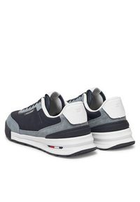 TOMMY HILFIGER - Tommy Hilfiger Sneakersy Retro Runner Seasonal FM0FM05425 Granatowy. Kolor: niebieski. Materiał: skóra #4