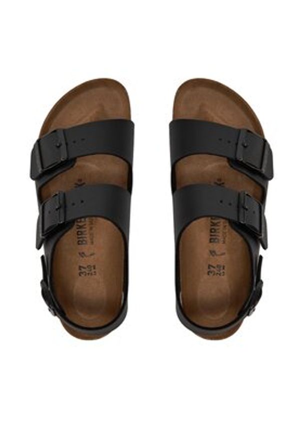 Birkenstock Sandały Milano 034793 Czarny. Kolor: czarny. Materiał: skóra