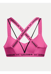 Under Armour Biustonosz sportowy Crossback Low 1361033-686 Różowy Compression Fit. Kolor: różowy. Materiał: syntetyk #4