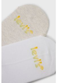 Levi's® - Levi's skarpetki (2-pack) kolor biały. Kolor: biały