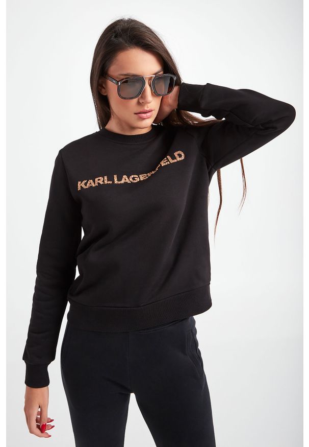 Karl Lagerfeld - BLUZA KARL LAGERFELD. Długość rękawa: długi rękaw. Długość: długie