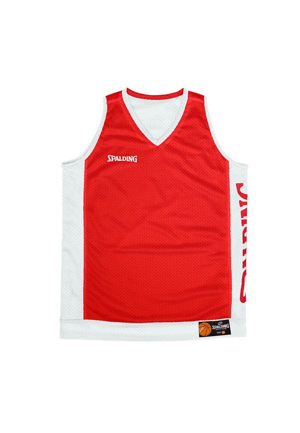 SPALDING - Koszulka koszykarska Spalding Reversible Tanktop Dwustronna. Kolor: czerwony