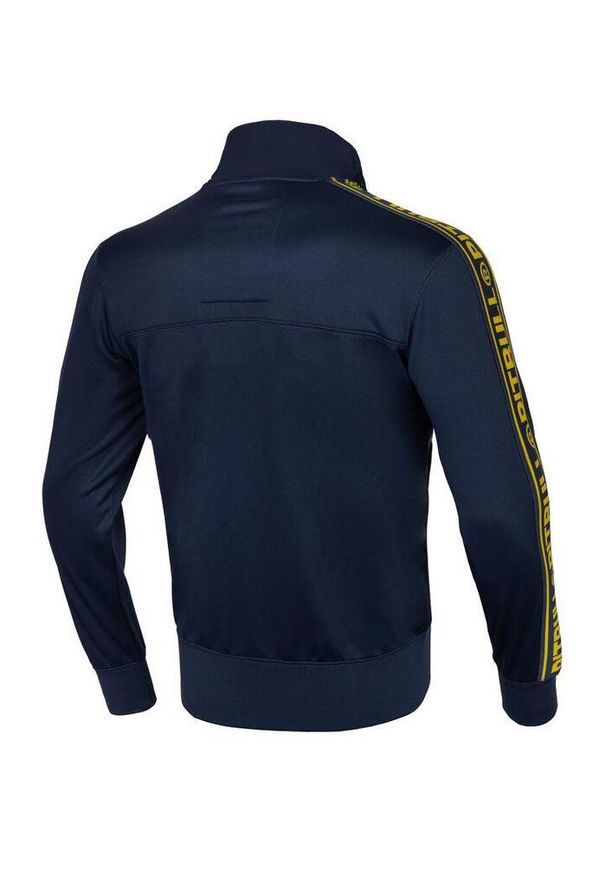 PITBULL - Bluza męska Pitbull rozpinana Oldschool Tape Logo Rugby Arka Gdynia. Kolor: niebieski