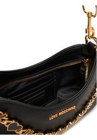 Love Moschino - LOVE MOSCHINO Torebka JC4070PP1NL1300A Czarny. Kolor: czarny. Materiał: skórzane #4