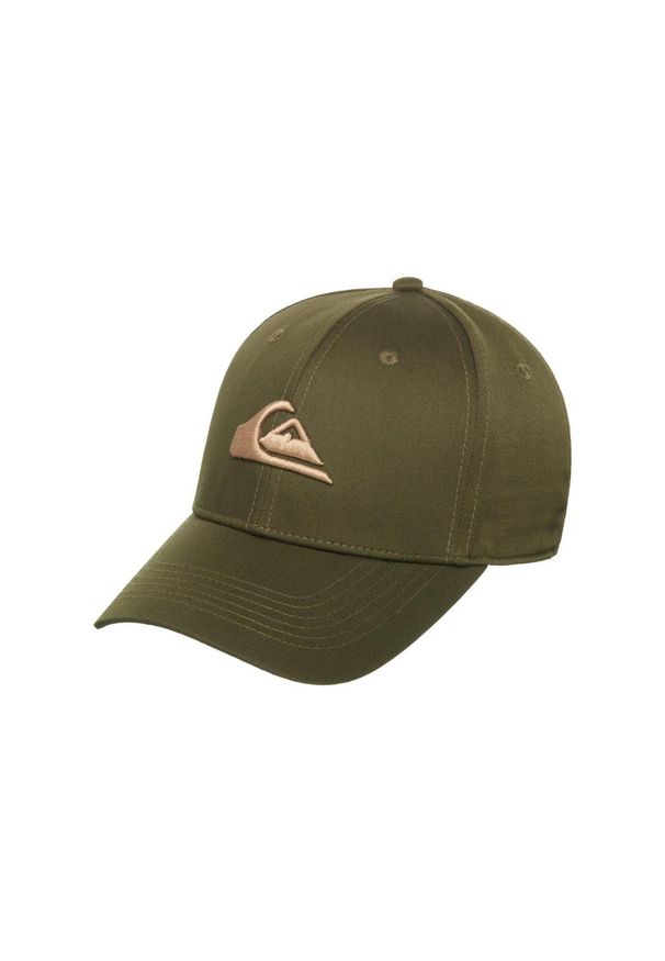 Quiksilver - Czapka Snapback dla chłopców DECADES. Kolor: zielony. Materiał: poliester, tkanina, bawełna