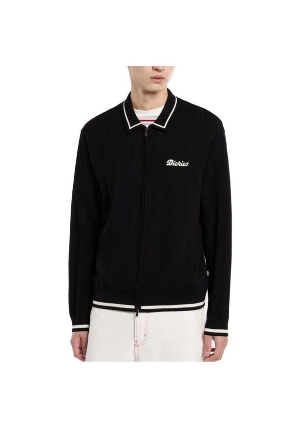 Kurtka Dickies Model Lewistown Fz Cardigan Kolor Czarny. Kolor: czarny. Materiał: tkanina