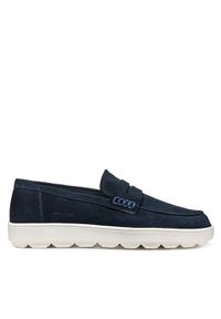 Geox Mokasyny U Spherica Ecub-1 U55GPD 00022 C4002 Granatowy. Kolor: niebieski. Materiał: zamsz, skóra
