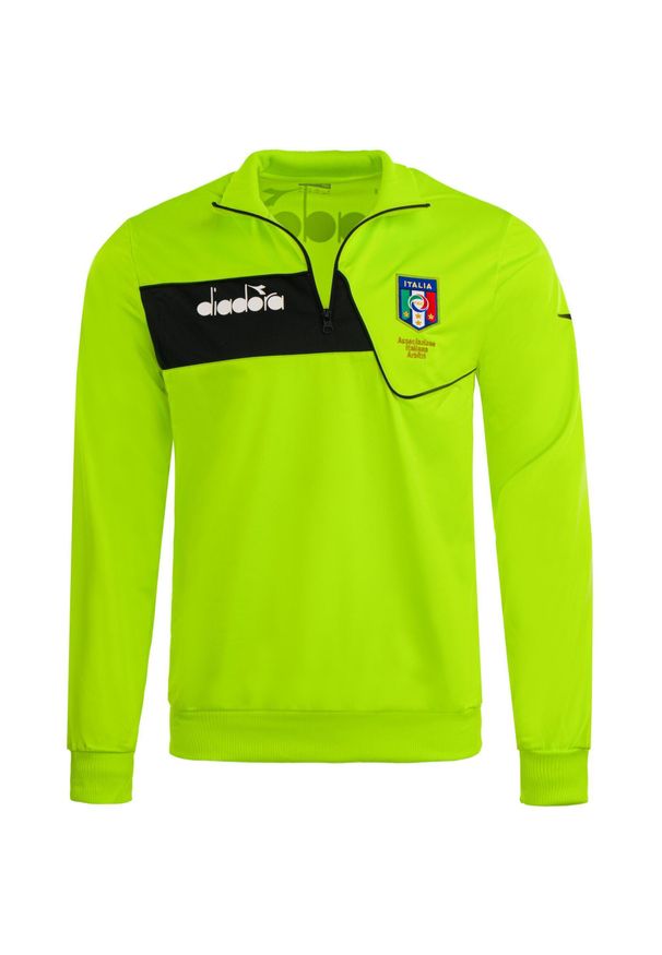 Męska bluza sportowa Diadora 2XL - Idealna na intensywne treningi. Kolor: zielony, wielokolorowy. Materiał: poliester. Wzór: aplikacja. Sport: fitness