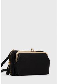 Sisley kopertówka kolor czarny. Kolor: czarny. Rodzaj torebki: na ramię #4