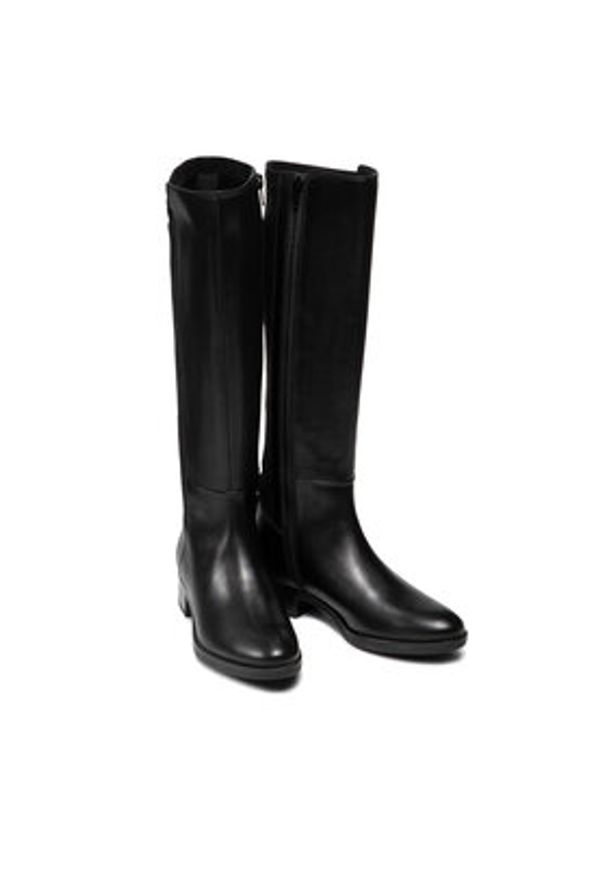 Geox Kozaki D Felicity D D16G1D 043JZ C9999 Czarny. Kolor: czarny. Materiał: skóra