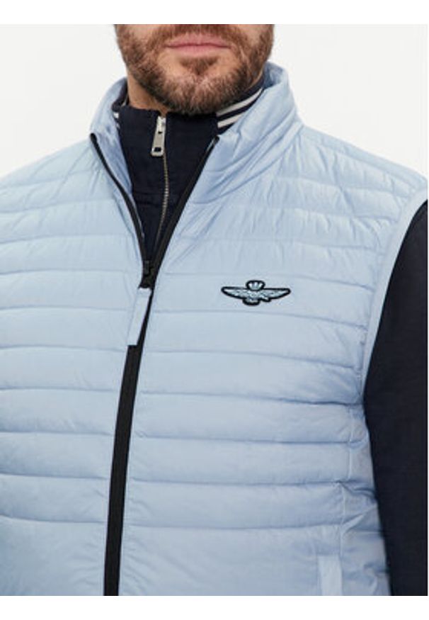 Aeronautica Militare Kamizelka 241AB2171CT3246 Niebieski Regular Fit. Kolor: niebieski. Materiał: syntetyk