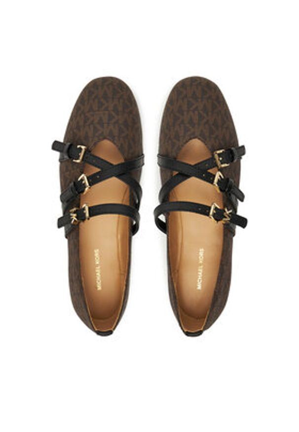 MICHAEL Michael Kors Baleriny Indy 40T5IDFP1B Brązowy. Kolor: brązowy. Materiał: skóra