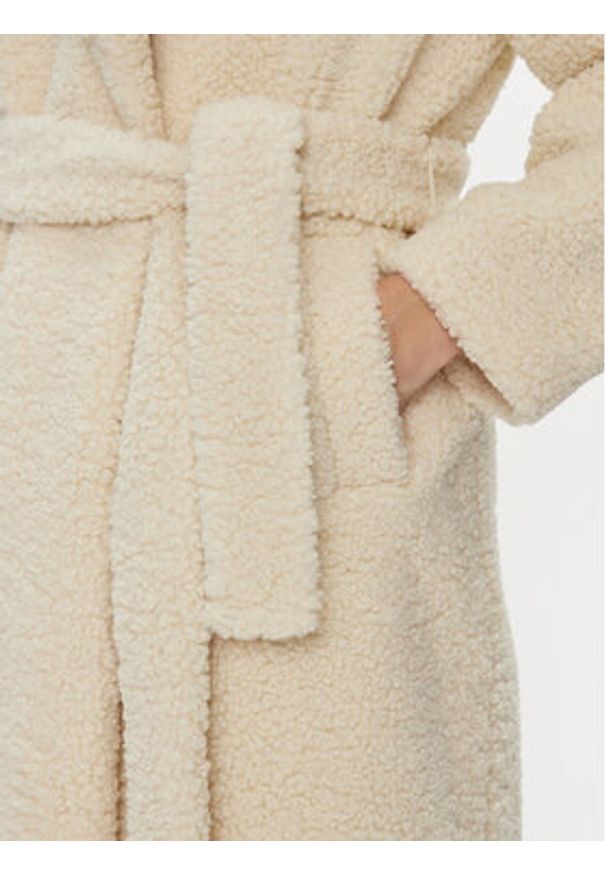 Sisley Płaszcz przejściowy 2XFQLN033 Beżowy Comfort Fit. Kolor: beżowy. Materiał: syntetyk