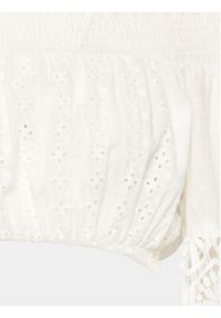 Iconique Bluzka IC23 103 Biały Regular Fit. Kolor: biały. Materiał: bawełna, syntetyk