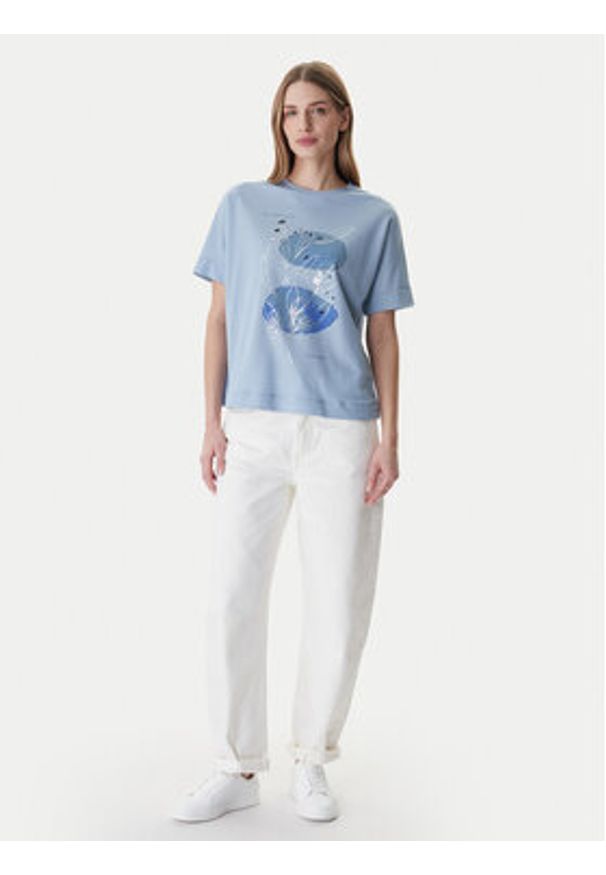 only - ONLY T-Shirt Jany 15356044 Écru Regular Fit. Kolor: kremowy. Materiał: syntetyk