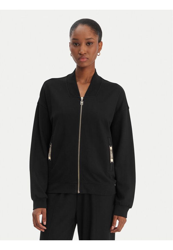 Liu Jo Sport Bluza TA6241 JS182 Czarny Regular Fit. Kolor: czarny. Materiał: wiskoza. Styl: sportowy