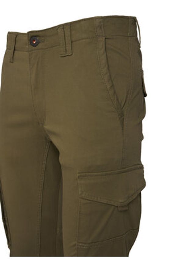 Jack & Jones Spodnie materiałowe Paul Flake 12141844 Zielony Tapered Fit. Kolor: zielony. Materiał: bawełna