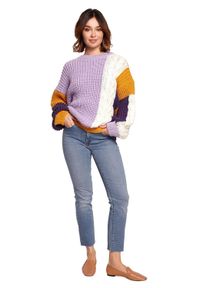 Polskie swetry - Oryginalny kolorowy sweter. Okazja: na co dzień. Materiał: akryl. Wzór: kolorowy. Styl: casual #2