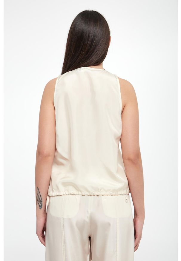 Marella - Top damski jedwabny Meana MARELLA MONOCHROME. Materiał: jedwab