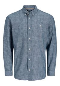 Jack & Jones Koszula Blusummer 12293269 Niebieski Regular Fit. Kolor: niebieski. Materiał: len, bawełna #2