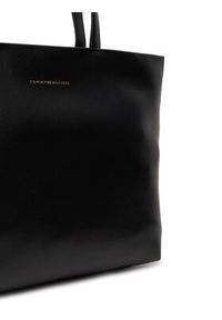 TOMMY HILFIGER - Tommy Hilfiger Torebka Th Logotape Tote AW0AW17693 Czarny. Kolor: czarny. Materiał: skórzane #4