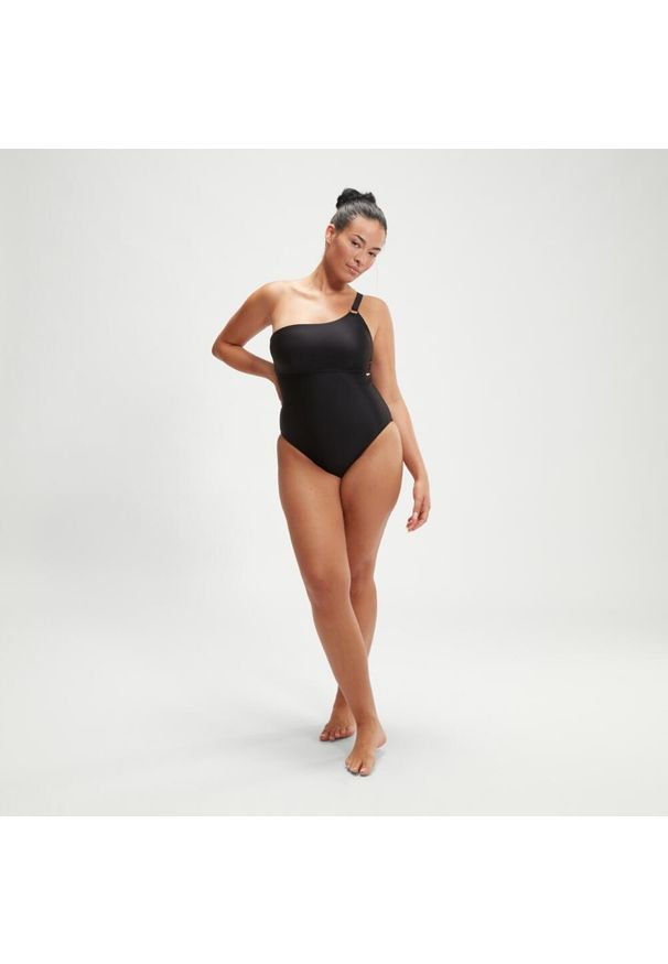 Strój kąpielowy jednoczęściowy damski na basen Speedo Asymmetric. Kolor: czarny