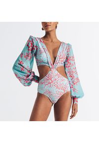 Intica - Strój plażowy z długim rękawem ochrona UV na lato Charyl. Kolor: wielokolorowy. Materiał: materiał. Długość: długie #4