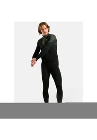 Bielizna termoaktywna z długim rękawem Odlo BL TOP turtle neck l/s half zip. Kolor: zielony. Długość rękawa: długi rękaw. Długość: długie. Sport: bieganie #2