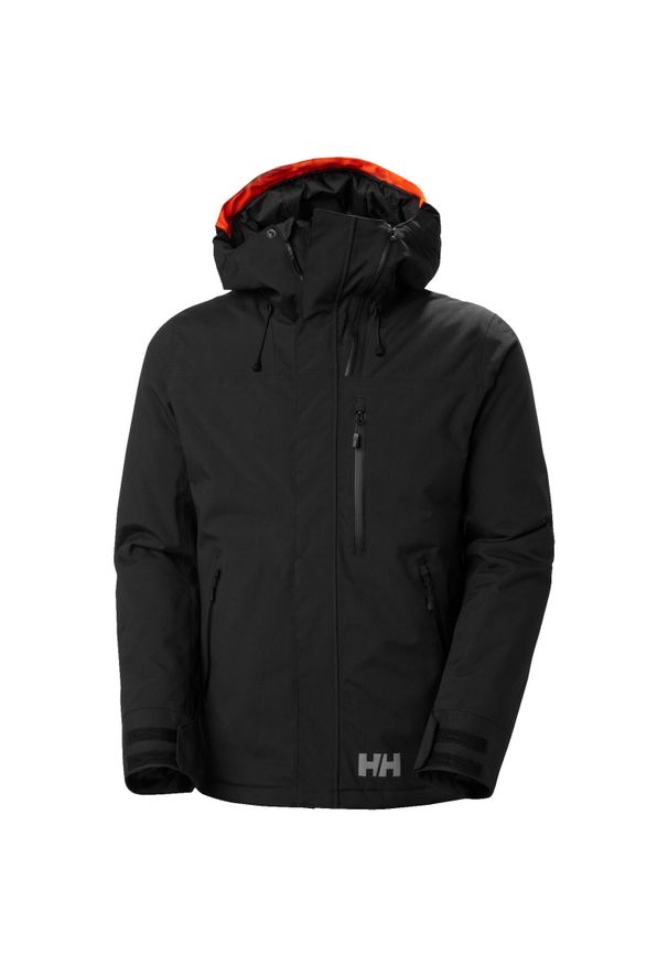 Kurtka narciarska z kapturem Helly Hansen Springbo. Typ kołnierza: kaptur. Kolor: czarny, pomarańczowy, wielokolorowy. Sezon: zima. Sport: narciarstwo