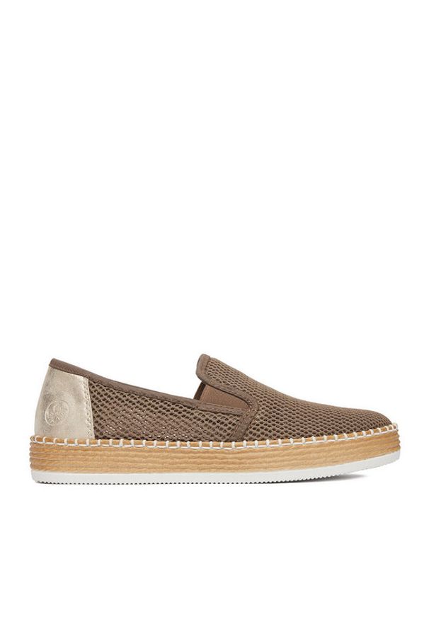 Rieker Espadryle CEO-L7873-64 Szary. Kolor: szary. Materiał: materiał