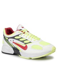 Buty Nike - Air Ghost Racer AT5410 100 White/Atom Red/Neon Yellow. Okazja: na co dzień. Kolor: biały. Materiał: materiał, skóra. Szerokość cholewki: normalna. Styl: casual, sportowy #1