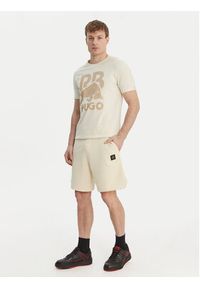 Hugo - HUGO T-Shirt Dlix_RB 50559696 Écru Regular Fit. Materiał: bawełna #2